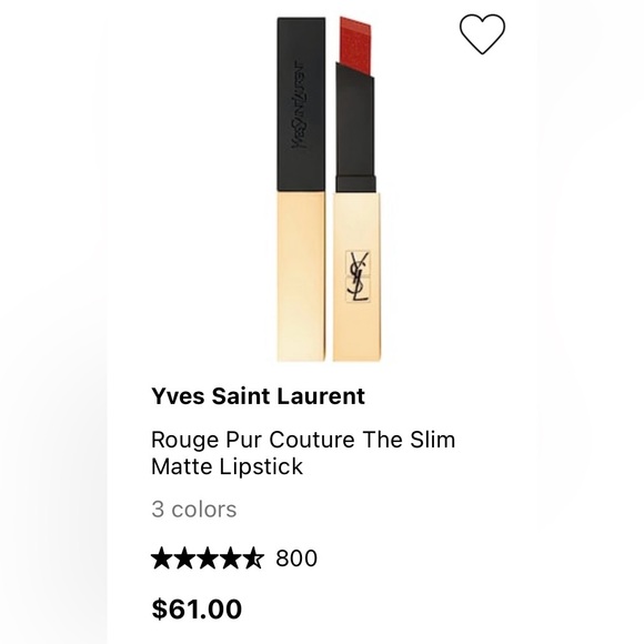 ✨HOST PICK✨ 💋 YSL Rouge Pur Couture The Slim - Picture 5 of 5